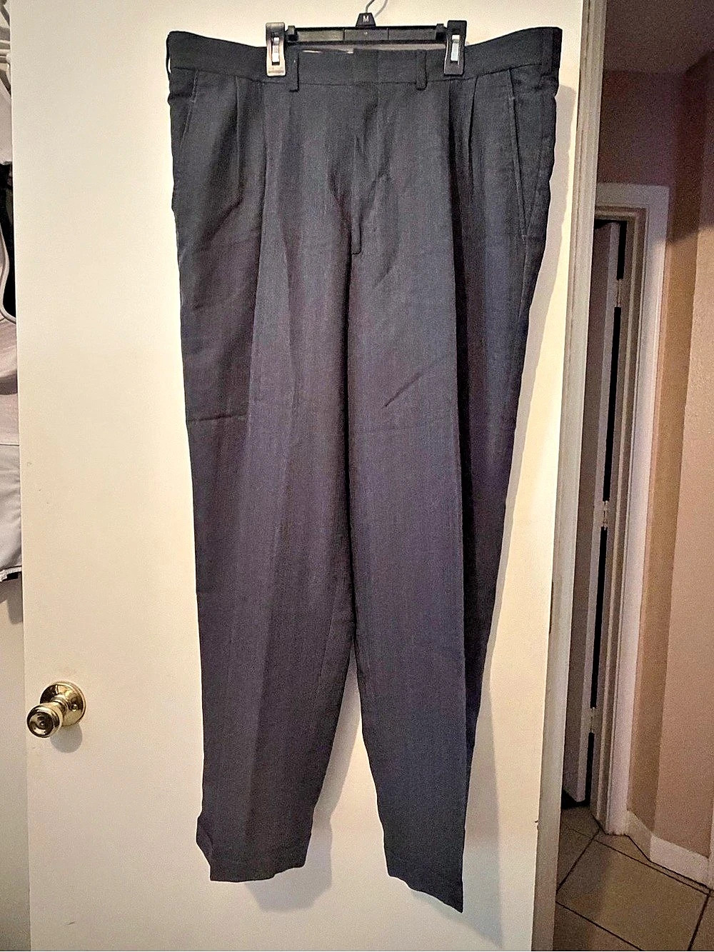 Savane Wide Leg Wool Blend Pants
